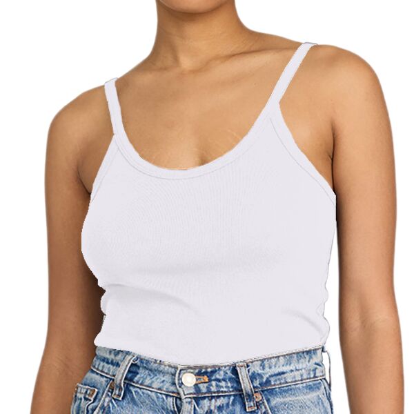 Ladies' USA Made Organic Cotton Rib Tank Top Thumbnail