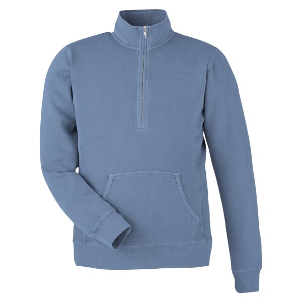 Unisex Pigment Dyed Fleece Quarter-Zip Thumbnail