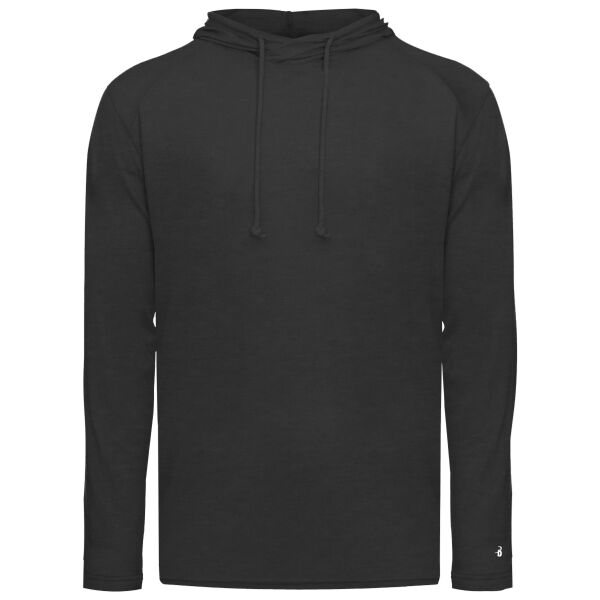 Men's Tri-Blend Surplice Hooded Long Sleeve T-Shirt Thumbnail